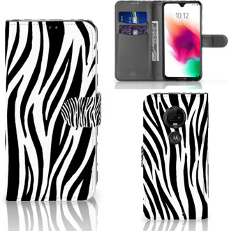 B2Ctelecom Motorola Moto G7 | G7 Plus Bookcase Hoesje Design Zebra