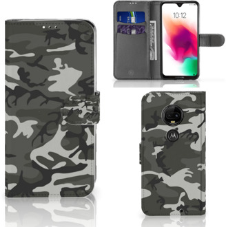 B2Ctelecom Motorola Moto G7 | G7 Plus Uniek Bookcase Hoesje Army Light