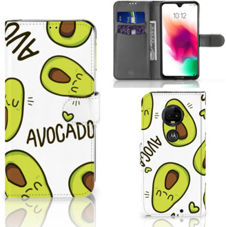 B2Ctelecom Motorola Moto G7 | G7 Plus Uniek Bookcase Hoesje Avocado Singing