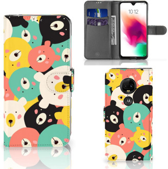 B2Ctelecom Motorola Moto G7 | G7 Plus Uniek Bookcase Hoesje Bears