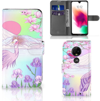 B2Ctelecom Motorola Moto G7 | G7 Plus Uniek Bookcase Hoesje Bird