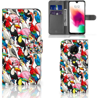 B2Ctelecom Motorola Moto G7 | G7 Plus Uniek Bookcase Hoesje Birds