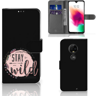 B2Ctelecom Motorola Moto G7 | G7 Plus Uniek Bookcase Hoesje Boho Stay Wild