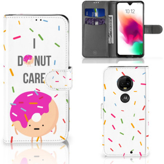 B2Ctelecom Motorola Moto G7 | G7 Plus Uniek Bookcase Hoesje Donut