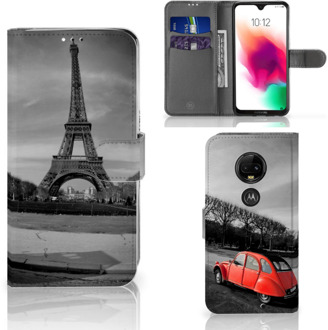 B2Ctelecom Motorola Moto G7 | G7 Plus Uniek Bookcase Hoesje Eiffeltoren