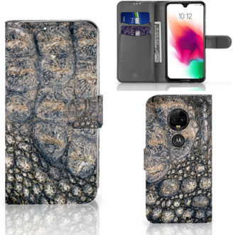 B2Ctelecom Motorola Moto G7 | G7 Plus Uniek Bookcase Hoesje Krokodillenprint