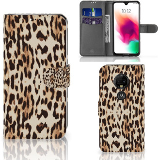 B2Ctelecom Motorola Moto G7 | G7 Plus Uniek Bookcase Hoesje Leopard