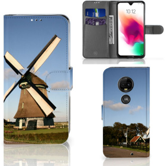 B2Ctelecom Motorola Moto G7 | G7 Plus Uniek Bookcase Hoesje Molen