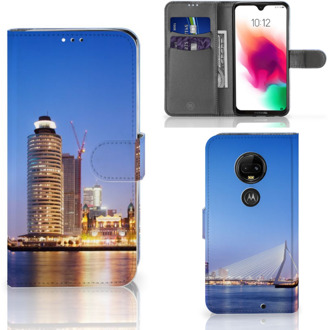 B2Ctelecom Motorola Moto G7 | G7 Plus Uniek Bookcase Hoesje Rotterdam