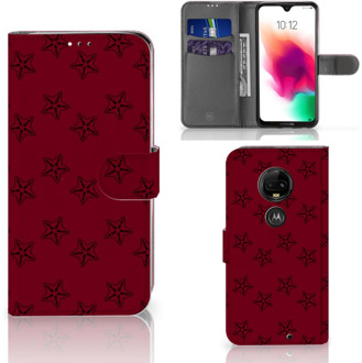 B2Ctelecom Motorola Moto G7 | G7 Plus Uniek Bookcase Hoesje Sterren