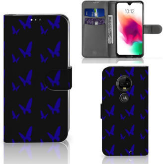 B2Ctelecom Motorola Moto G7 | G7 Plus Uniek Bookcase Hoesje Vlinder Patroon