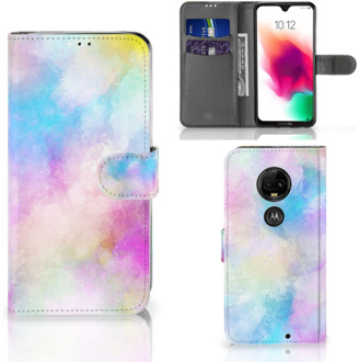 B2Ctelecom Motorola Moto G7 | G7 Plus Uniek Bookcase Hoesje Watercolor Light