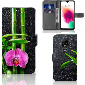 B2Ctelecom Motorola Moto G7 | G7 Plus Wallet Bookcase Hoesje Design Orchidee