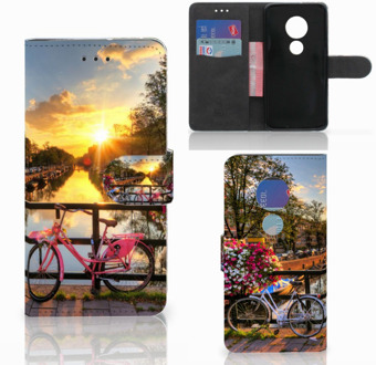 B2Ctelecom Motorola Moto G7 Play Book Case Hoesje Amsterdamse Grachten