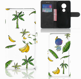 B2Ctelecom Motorola Moto G7 Play Book Case Hoesje Banana Tree