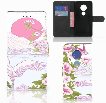 B2Ctelecom Motorola Moto G7 Play Book Case Hoesje Bird Standing