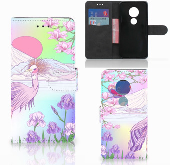 B2Ctelecom Motorola Moto G7 Play Book Case Hoesje Bird