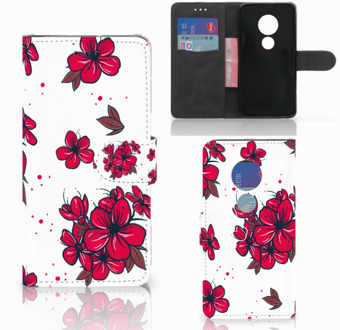 B2Ctelecom Motorola Moto G7 Play Book Case Hoesje Blossom Red