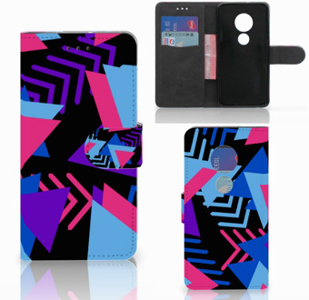 B2Ctelecom Motorola Moto G7 Play Book Case Hoesje Funky Triangle