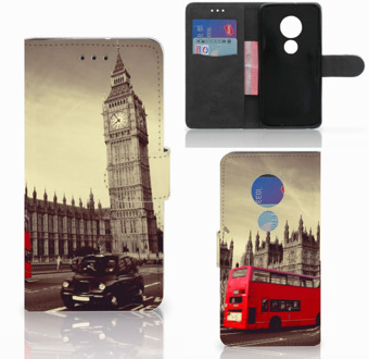 B2Ctelecom Motorola Moto G7 Play Book Case Hoesje Londen