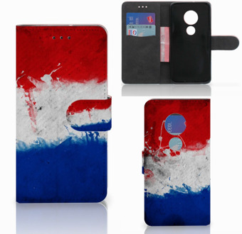 B2Ctelecom Motorola Moto G7 Play Book Case Hoesje Nederlandse Vlag