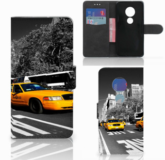 B2Ctelecom Motorola Moto G7 Play Book Case Hoesje New York Taxi