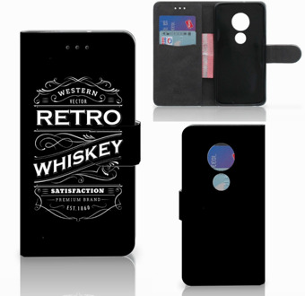 B2Ctelecom Motorola Moto G7 Play Book Case Hoesje Whiskey