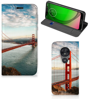 B2Ctelecom Motorola Moto G7 Play Book Cover Golden Gate Bridge