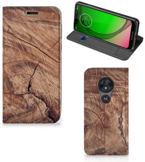 B2Ctelecom Motorola Moto G7 Play Book Wallet Case Tree Trunk