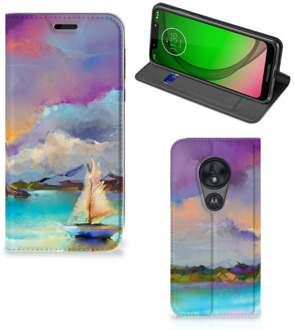 B2Ctelecom Motorola Moto G7 Play Bookcase Boat