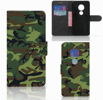 B2Ctelecom Motorola Moto G7 Play Bookcover hoesje Army Dark