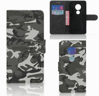 B2Ctelecom Motorola Moto G7 Play Bookcover hoesje Army Light