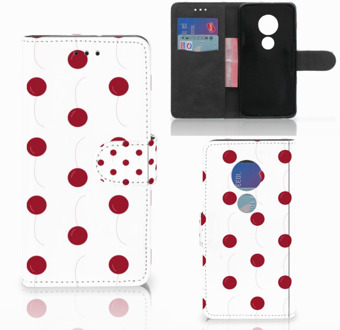 B2Ctelecom Motorola Moto G7 Play Bookcover hoesje Cherries