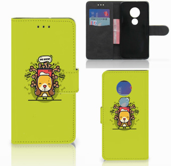 B2Ctelecom Motorola Moto G7 Play Bookcover hoesje Doggy Biscuit