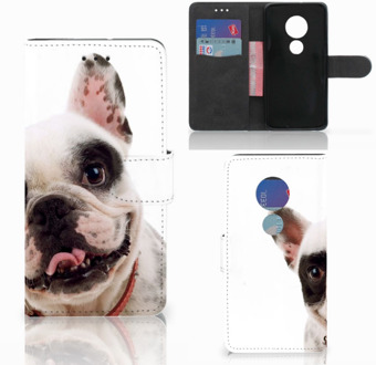 B2Ctelecom Motorola Moto G7 Play Bookcover hoesje Franse Bulldog