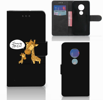 B2Ctelecom Motorola Moto G7 Play Bookcover hoesje Giraffe