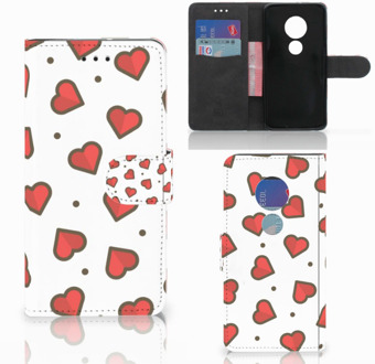 B2Ctelecom Motorola Moto G7 Play Bookcover hoesje Hearts