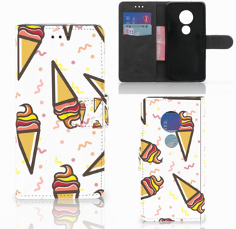 B2Ctelecom Motorola Moto G7 Play Bookcover hoesje Icecream