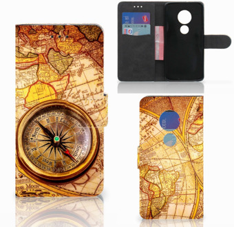 B2Ctelecom Motorola Moto G7 Play Bookcover hoesje Kompas