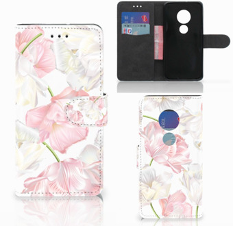 B2Ctelecom Motorola Moto G7 Play Bookcover hoesje Lovely Flowers