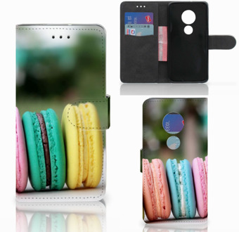 B2Ctelecom Motorola Moto G7 Play Bookcover hoesje Macarons