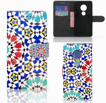 B2Ctelecom Motorola Moto G7 Play Bookcover hoesje Mozaïek