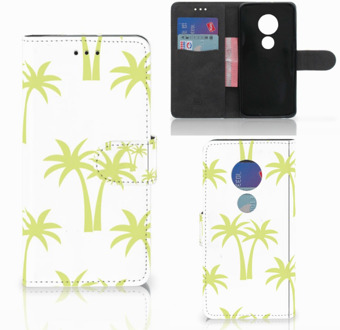 B2Ctelecom Motorola Moto G7 Play Bookcover hoesje Palmtrees