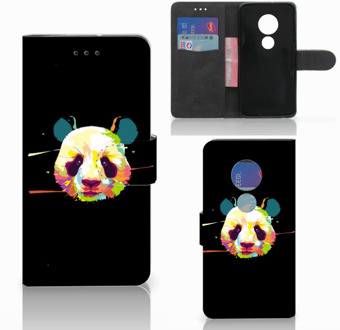 B2Ctelecom Motorola Moto G7 Play Bookcover hoesje Panda Color