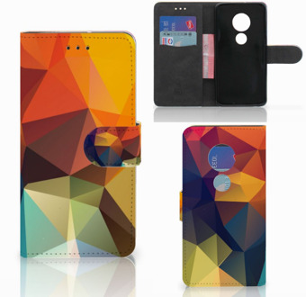 B2Ctelecom Motorola Moto G7 Play Bookcover hoesje Polygon Color