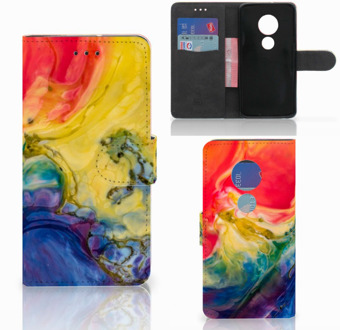 B2Ctelecom Motorola Moto G7 Play Bookcover hoesje Watercolor Dark