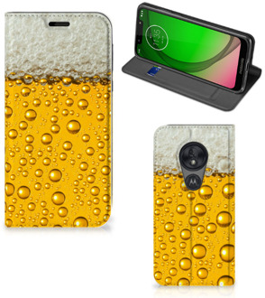 B2Ctelecom Motorola Moto G7 Play Flip Style Cover Bier