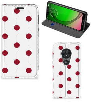 B2Ctelecom Motorola Moto G7 Play Flip Style Cover Cherries