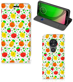 B2Ctelecom Motorola Moto G7 Play Flip Style Cover Fruits