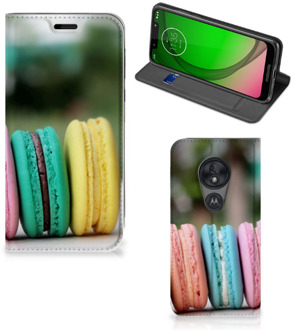 B2Ctelecom Motorola Moto G7 Play Flip Style Cover Macarons